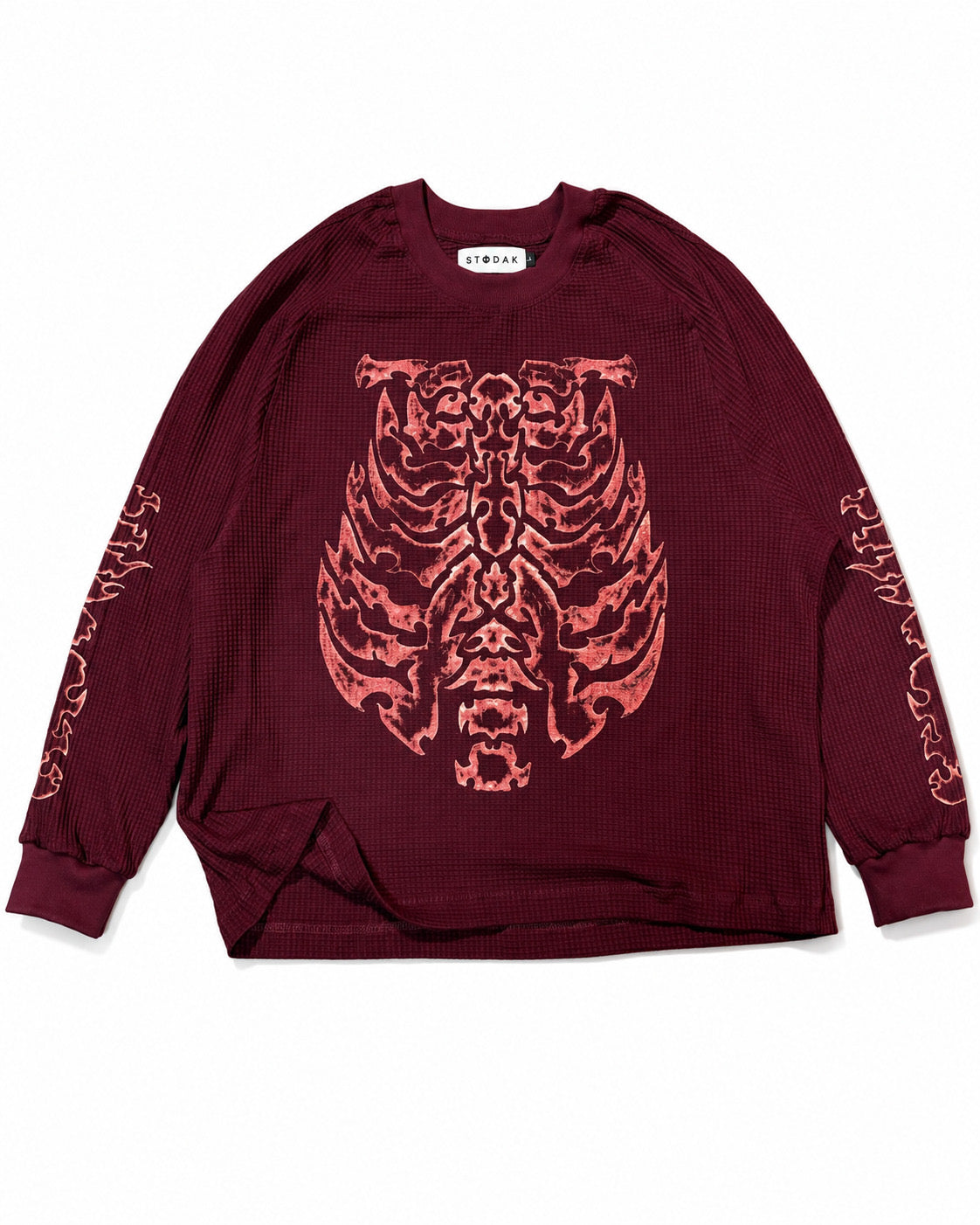 HEAVYWEIGHT WAFFLE LONGSLEVE “INSIDE BONES V2"