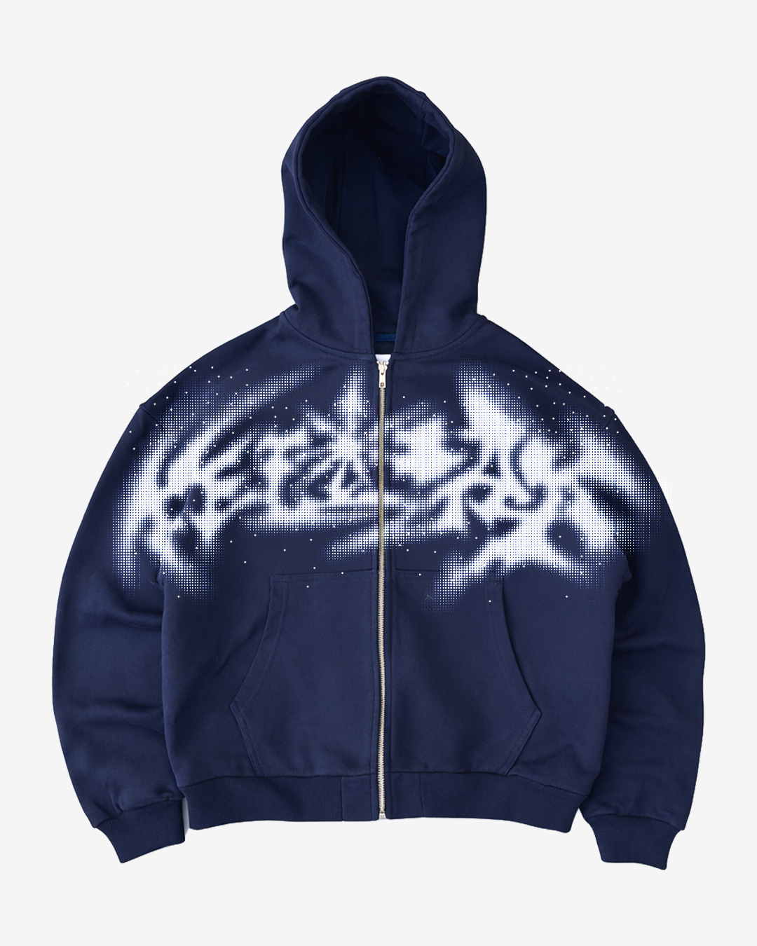 HEAVYWEIGHT ZIPPER EIGHT POINTS CRYSTAL