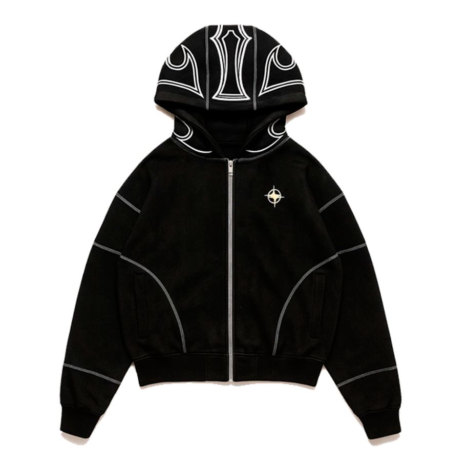 HEAVYWEIGHT LAST DAY ON EARTH ZIP UP HOODIE - BLACK