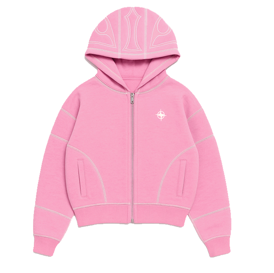 HEAVYWEIGHT LAST DAY ON EARTH ZIP UP HOODIE - ROSE