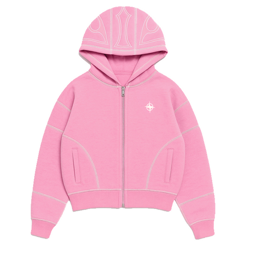 HEAVYWEIGHT LAST DAY ON EARTH ZIP UP HOODIE - ROSE