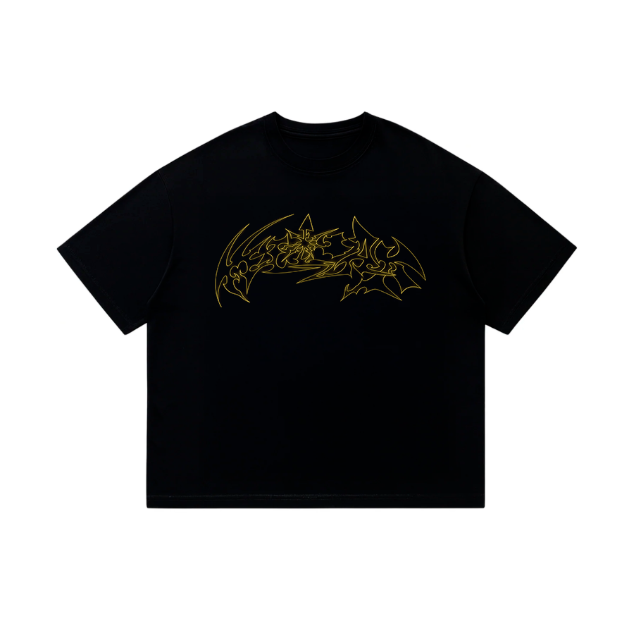 HEAVYWEIGHT TEE EIGHT POINTS - BLACK