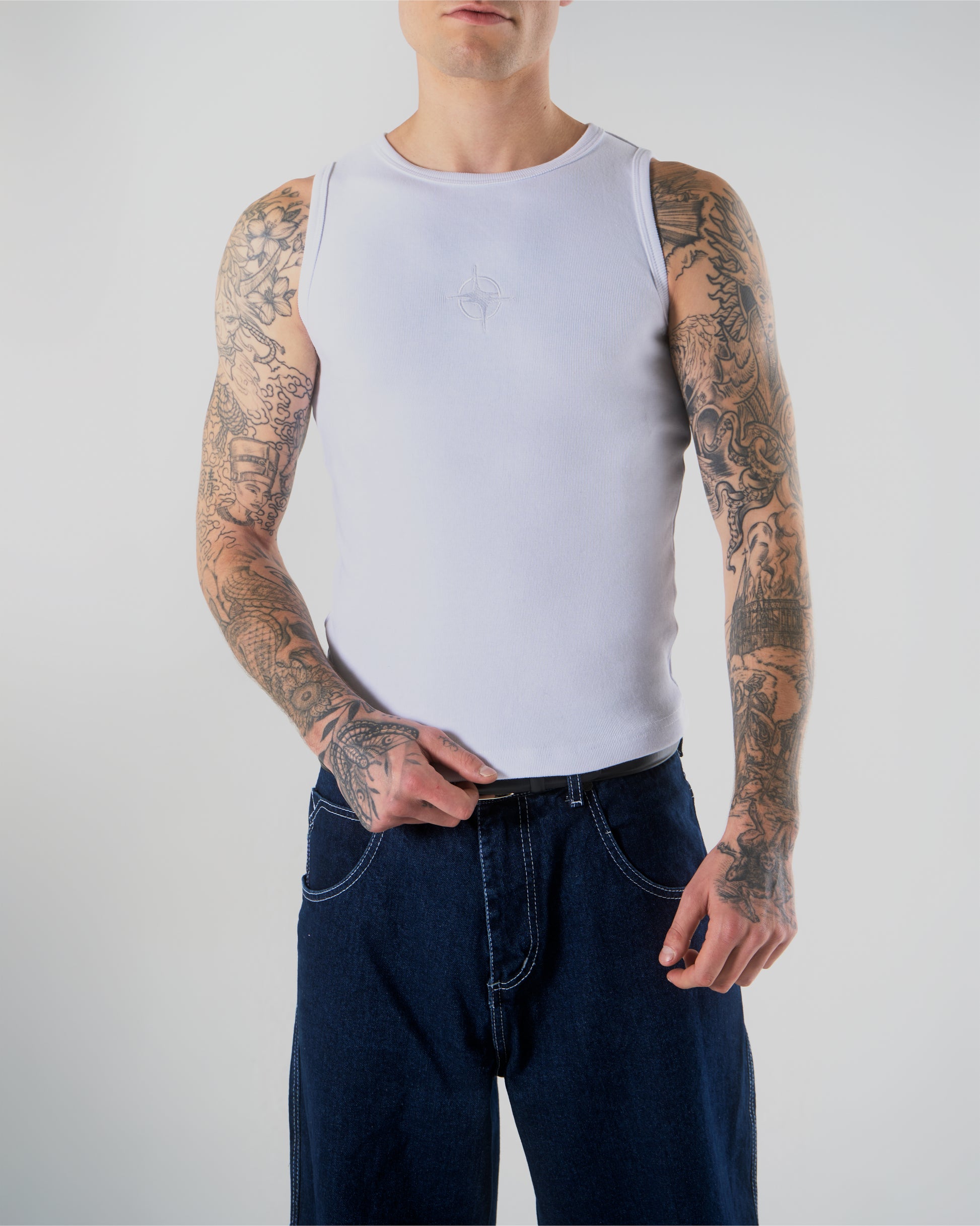 TANK TOP LOGO - WHITE